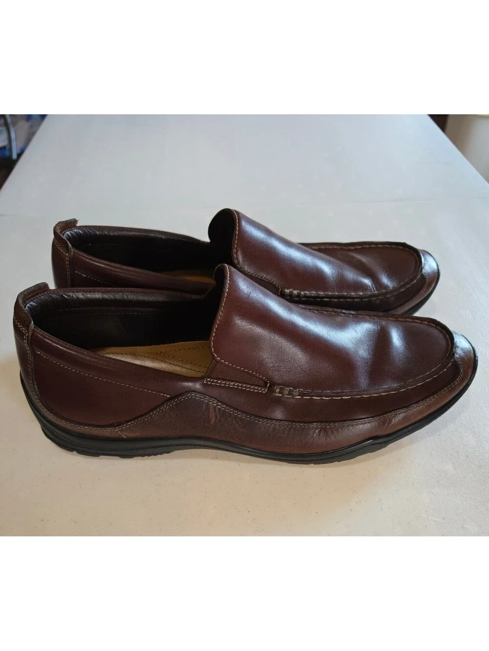 Cole Haan Men's Brown Leather Slip-On Loafers Size 11.5 M